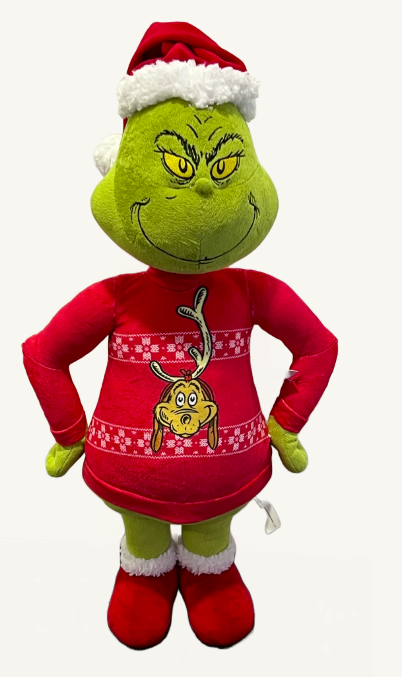 (Pre Order) Dr Seuss Holiday Greeter Grinch With Max Sweater