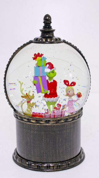 LED Water Spinning Grinch Globe