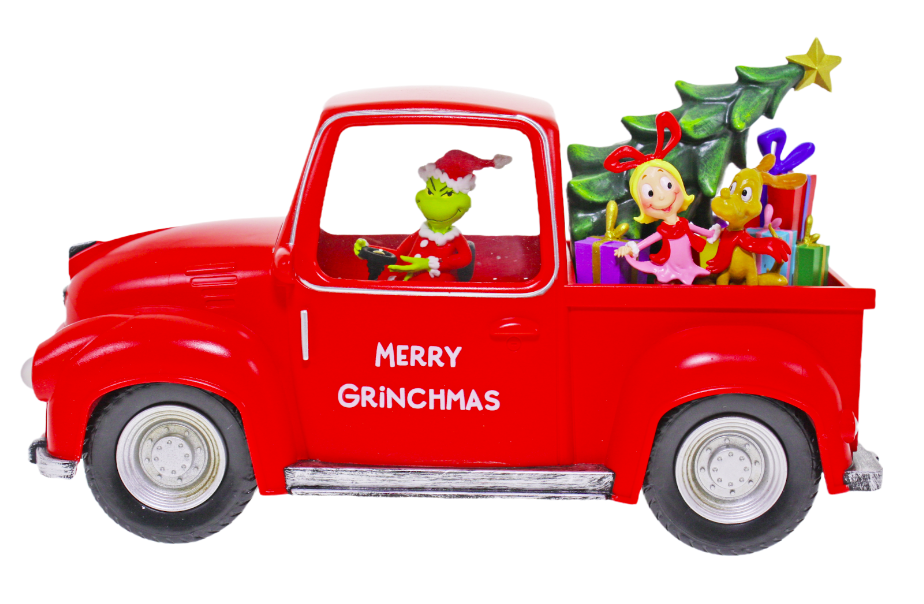 LED Grinch Ute with Tree
