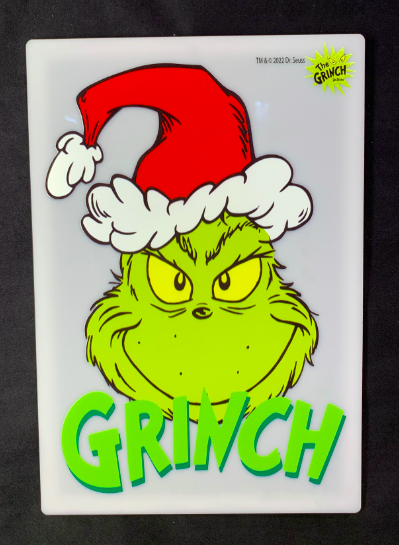 Dr Seuss Grinch Head Acrylic Sign