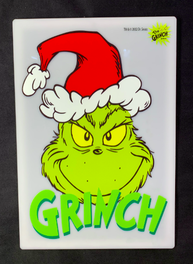 Dr Seuss Grinch Head Acrylic Sign – Panda Gifts Australia