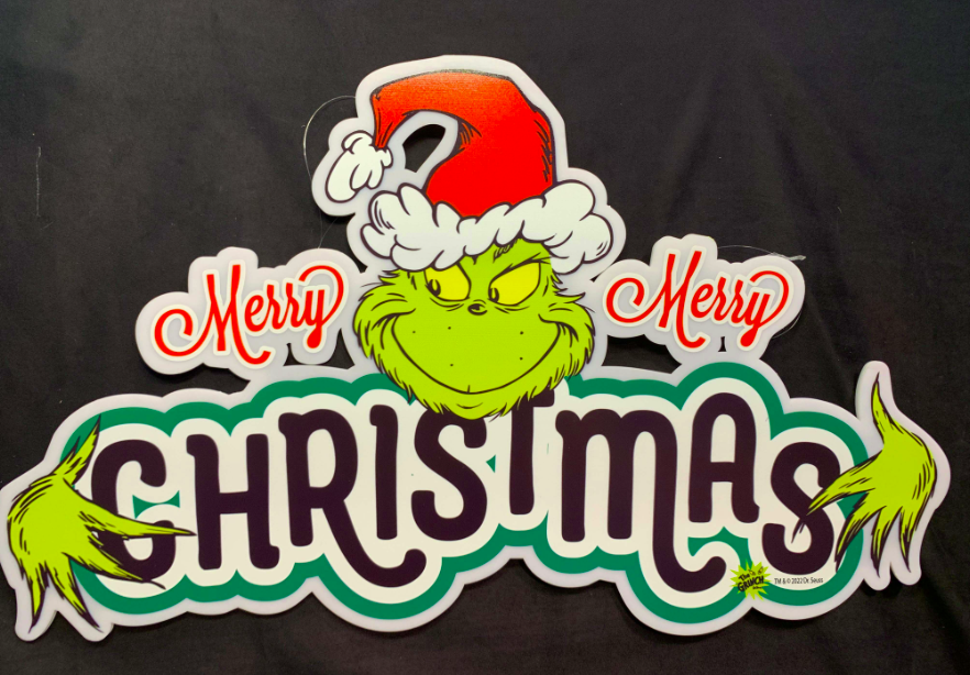 Dr Seuss Merry Christmas Acrylic SIgn