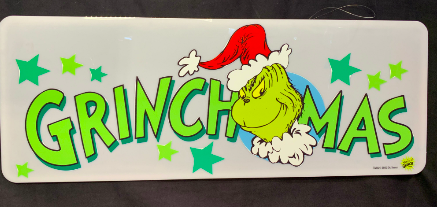 (Pre Order) Dr Seuss Grinchmas Acrylic Sign
