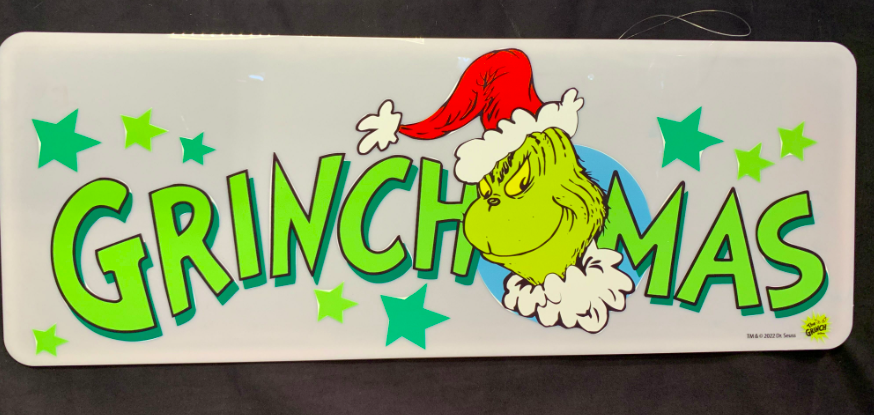 (Pre Order) Dr Seuss Grinchmas Acrylic Sign – Panda Gifts Australia