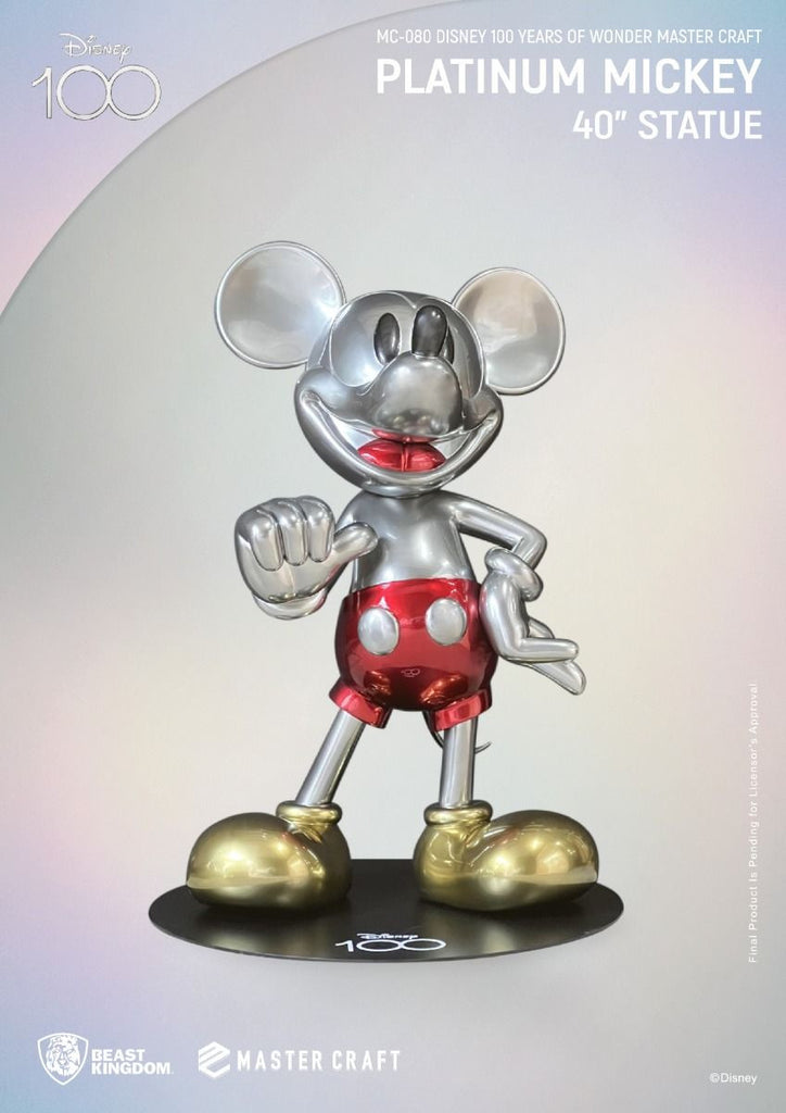 Beast Kingdom Master Craft Disney 100th Platinum Mickey Mouse 40"