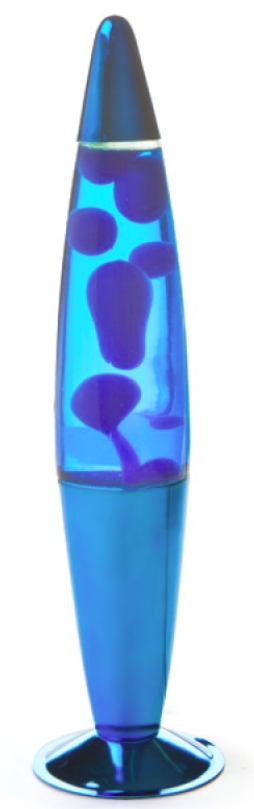 Blue/Blue/Blue Metallic Peace Motion Lamp