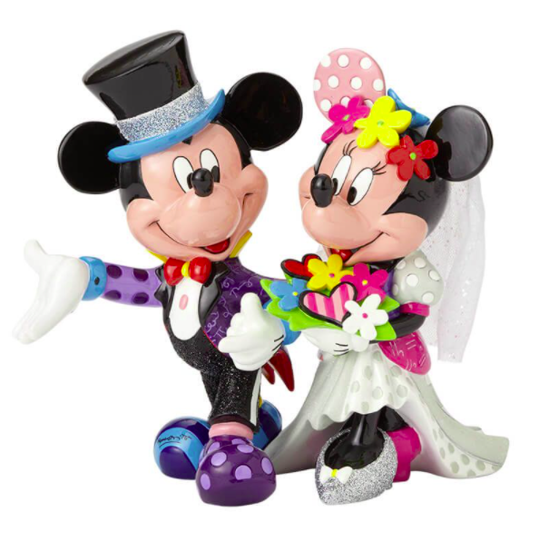 Britto Mickey & Minnie Wedding Figurine