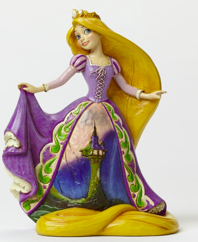 Jim Shore Disney Traditions - Rapunzel Daring Heights Tower Dress Figurine