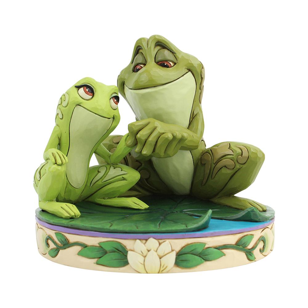 Jim Shore Disney Traditions - Tiana And Naveen As Frogs - Amorous Amphibians