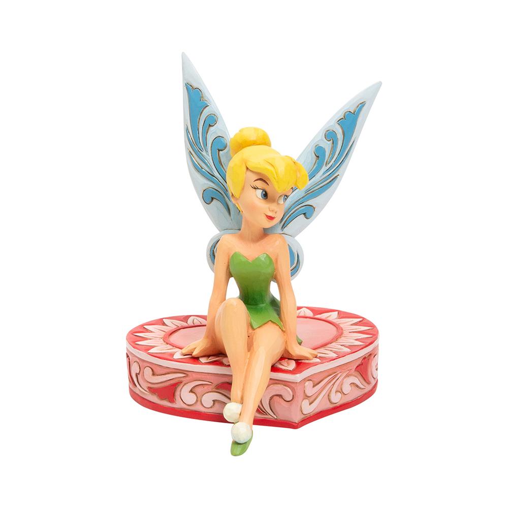 Jim Shore Disney Traditions - Tinkerbell Sitting On Heart - Love Seat