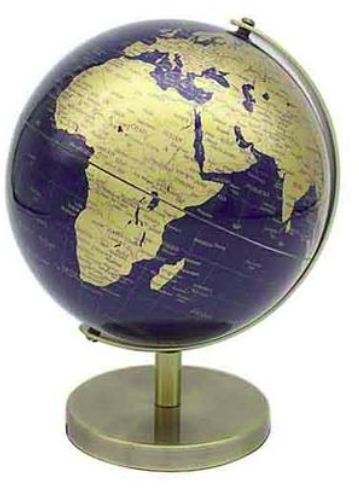 20cm Navy World Globe
