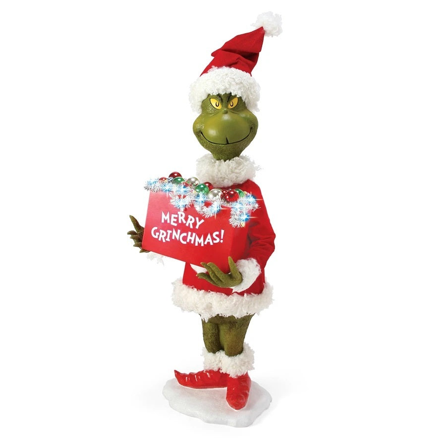 Department 56 Possible Dreams Large Standing 30" Merry Grinchmas