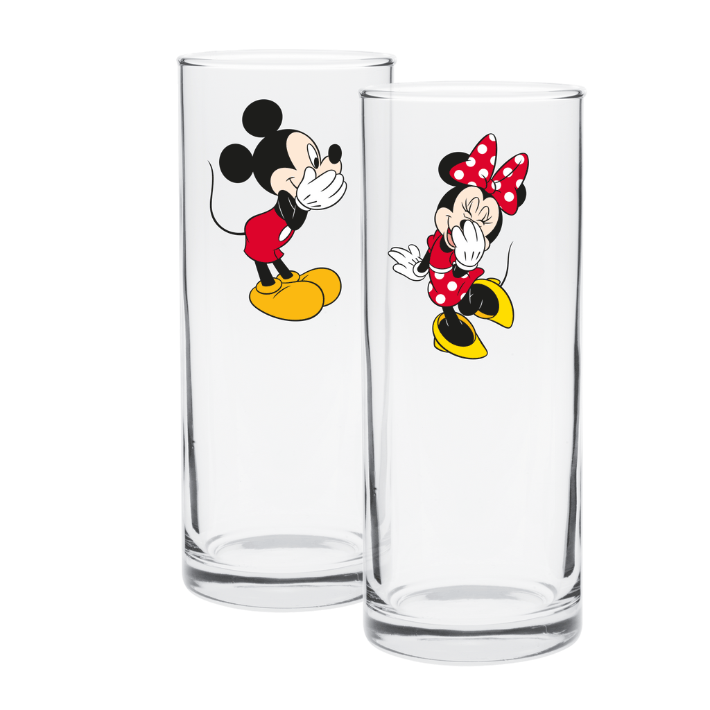 Mickey and Minnie Highball Glasses