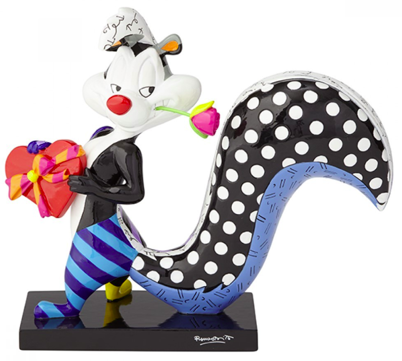 Looney Tunes By Britto Pepe Le Pew With Flower