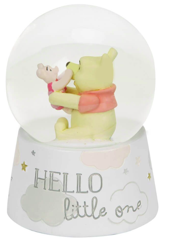 Pooh and Piglet Snow Globe 'Hello Little One'