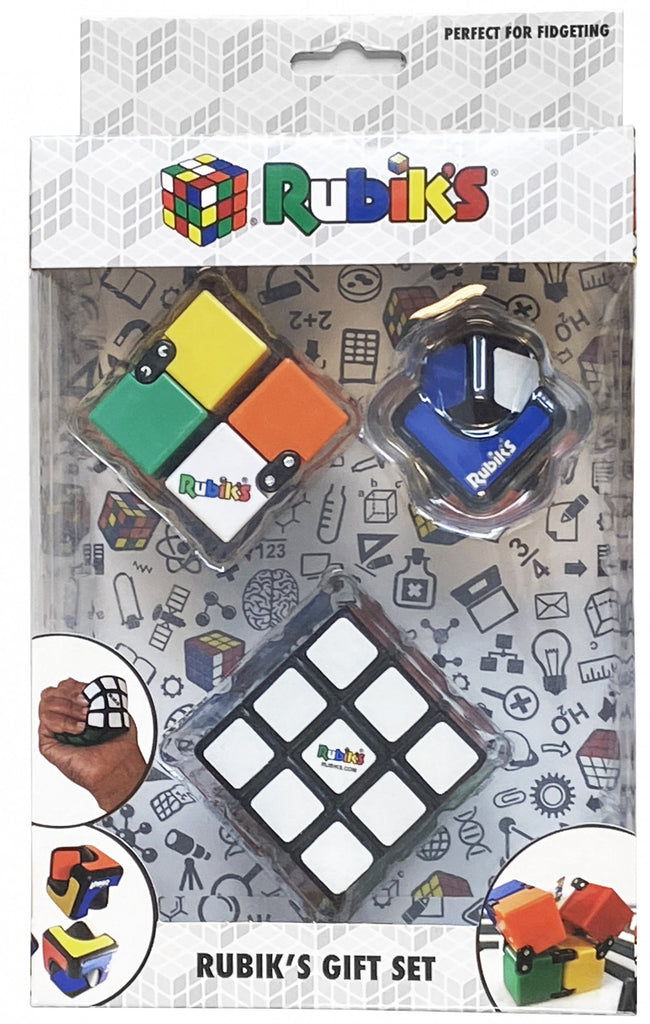 Rubiks Gift Set Including Squishy Cube, Infinity Cube and Spin Cube