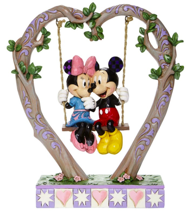 Jim Shore Disney Traditions - Mickey & Minnie On Swing