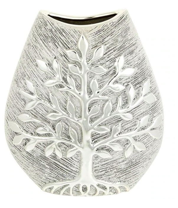 Silver Tree Of Life Vase Small