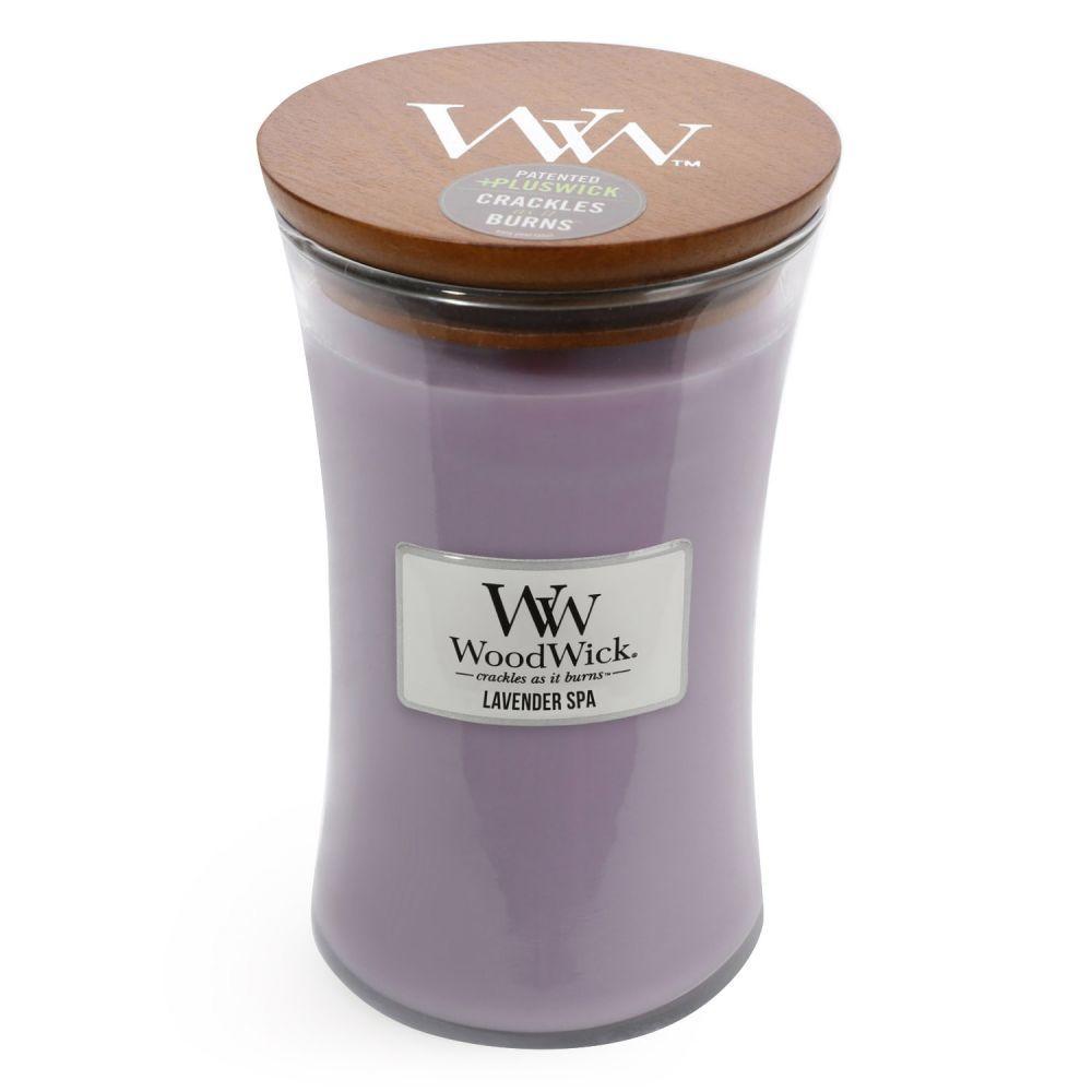 Woodwick Candle - Lavender Spa(Large/ Medium/ Mini)