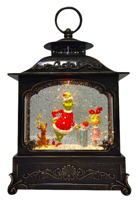 Dr. Seuss Lantern The Grinch and Cindy Lou Who 30cm - Brass