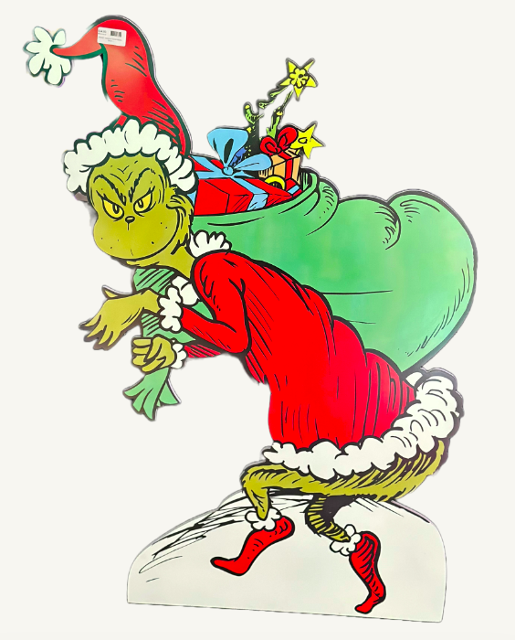 Dr Seuss Grinch as Santa Garden Decor