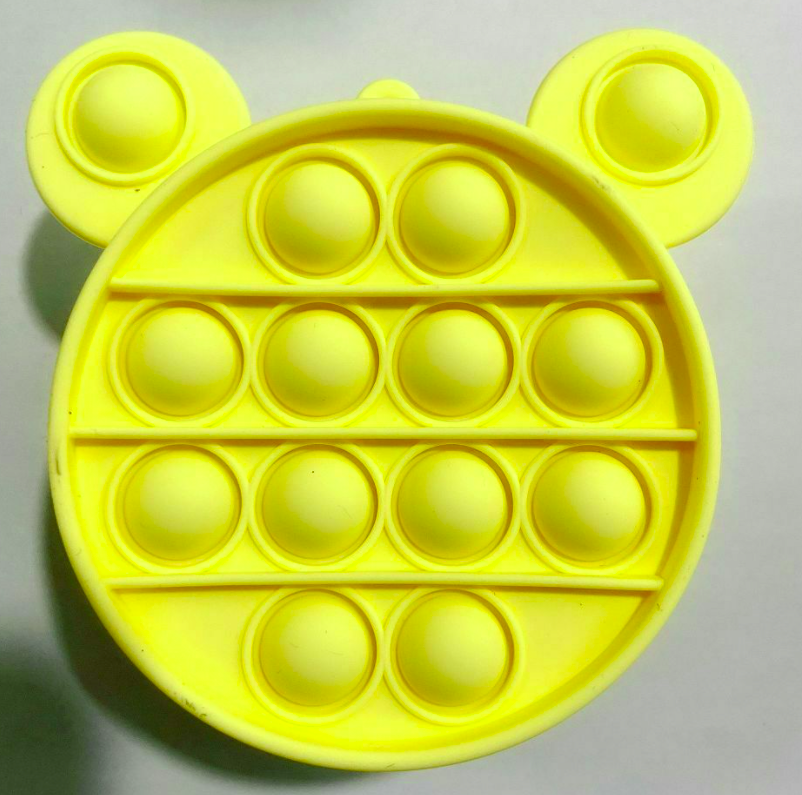 Yellow Push and Pop Coin Purse